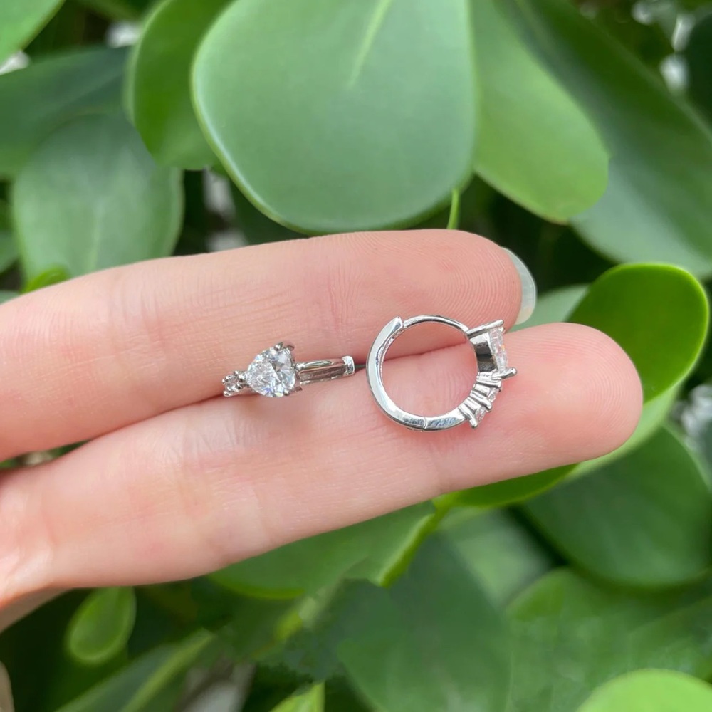 Elegant Silver Hoop Earrings